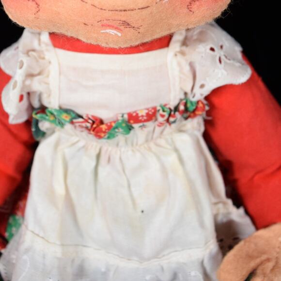 Vtg Annalee Mr & Mrs Santa Claus Calico Christmas Holiday Collectible 1963/1971 - Picture 16 of 16